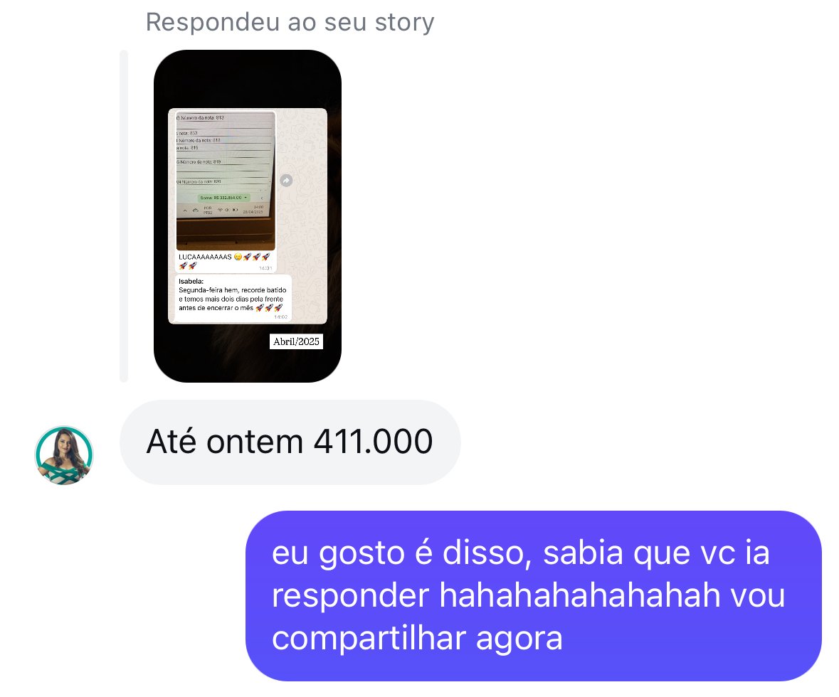 Print de feedback — R$ 411k